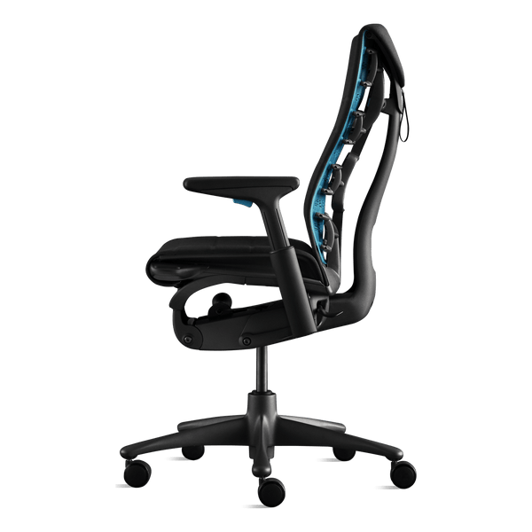 Herman Miller x Logitech G Embody Gaming Kombi Cyan Blau