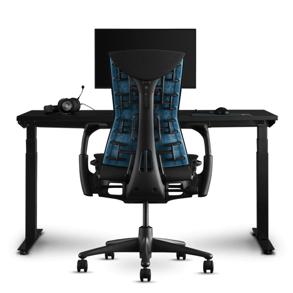 Herman Miller x Logitech G Embody Gaming Kombi Cyan Blau