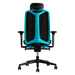 Die Rückseite eines Herman Miller Vantum Ergonomic Gaming-Stuhls in Abyss-Blau.